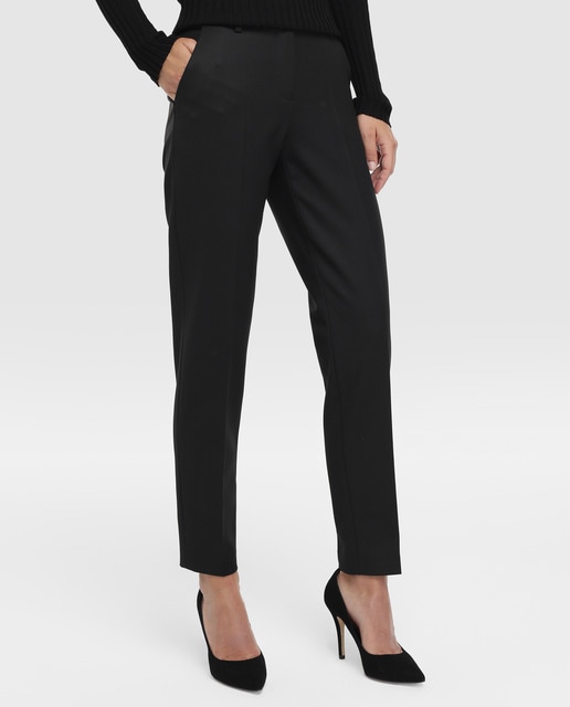 Pantalon Chino De Mujer De Lana Emporio Armani Moda El Corte