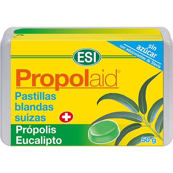 Propolaid Eukalyptus weiche Tabletten mit Balsamwirkung, zuckerfrei Box 50 g