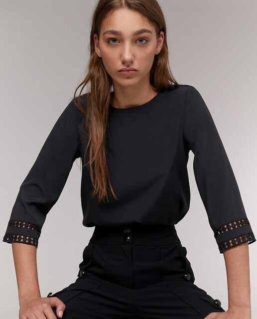 Top Básico Puntilla Mujer De Básico Puntilla De Top Básico Top Mujer Mujer De l1uTcFK3J