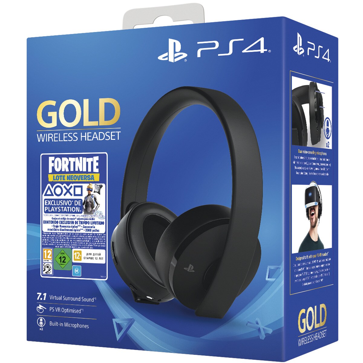 Auriculares Gaming Gold + Fornite Voucher PS4