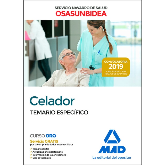 Celador del servicio navarro de salud-osasunbidea. Test del temario