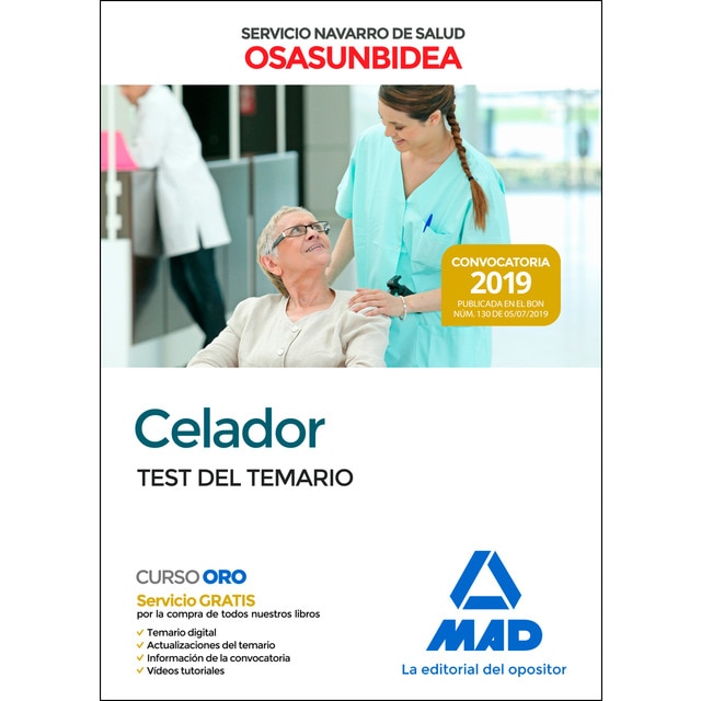 Celador del servicio navarro de salud-osasunbidea. Test del temario