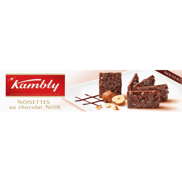 Bolachas Noisettes de Chocolate Preto embalagem 100 g