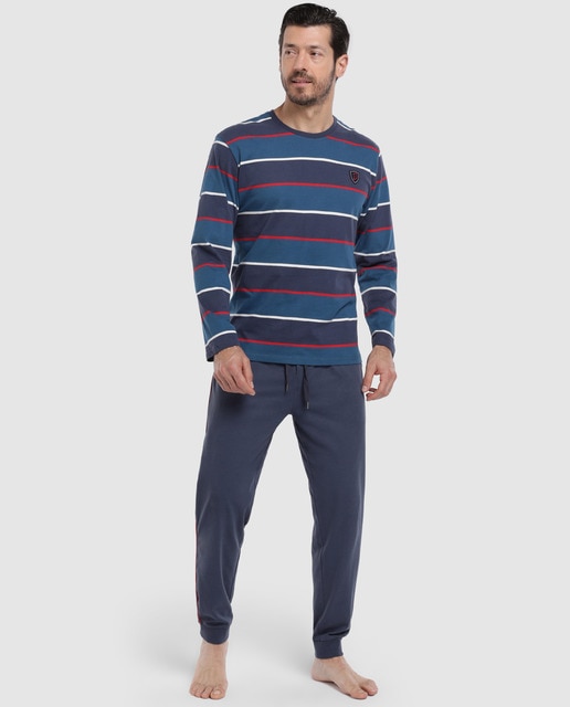 pijama azul hombre