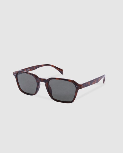 Óculos de sol de homem Jo & Mr. Joe rectangulares havana