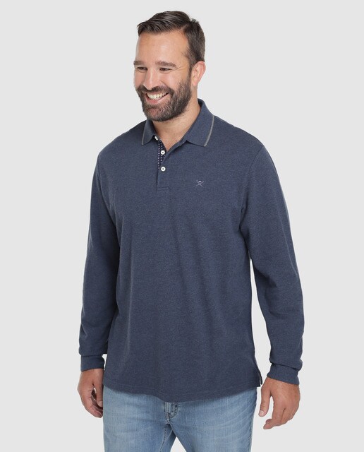 polos manga larga hombre tallas grandes