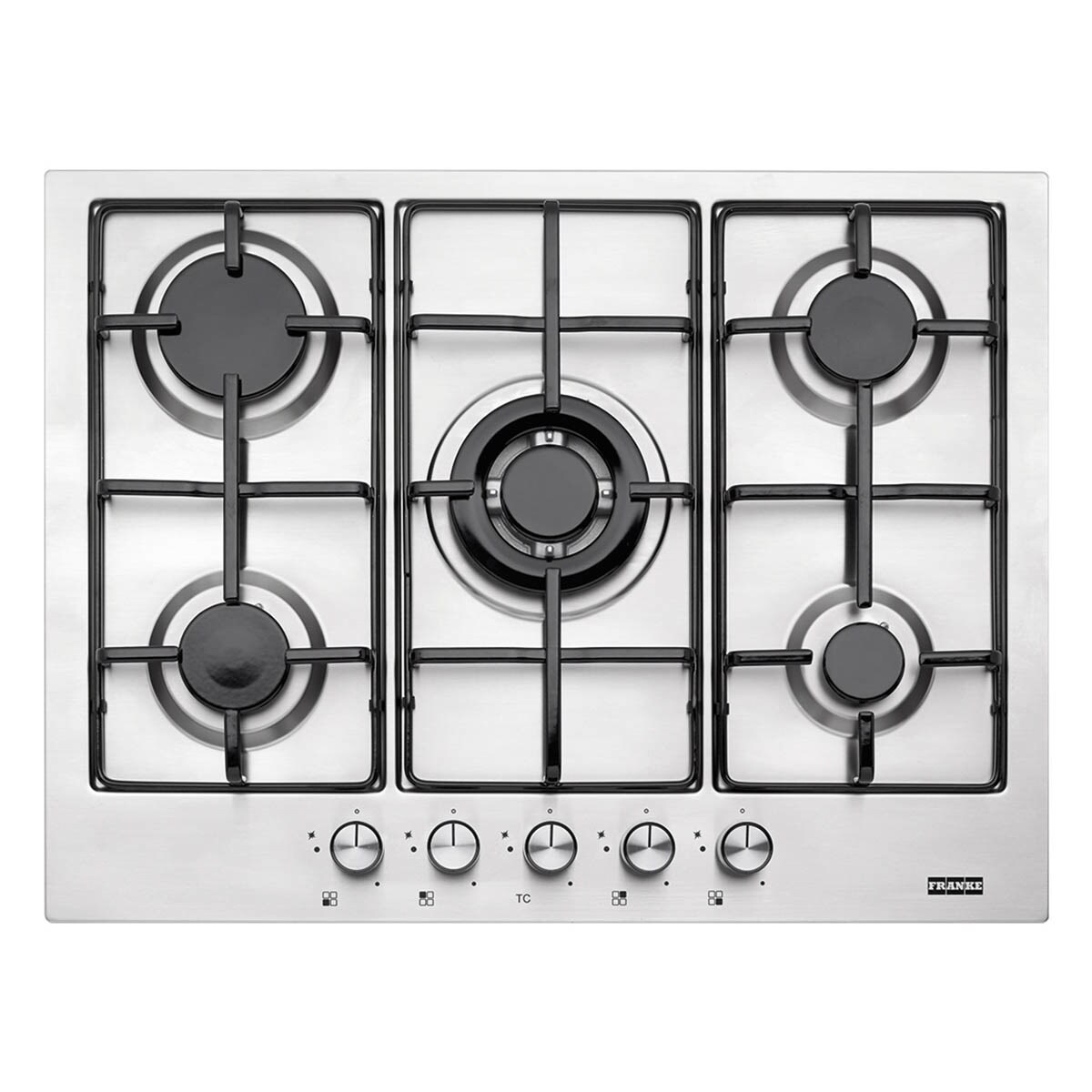 Franke – Placa gas Franke 5 quemadores – FHNL 705 4G TC XS E.