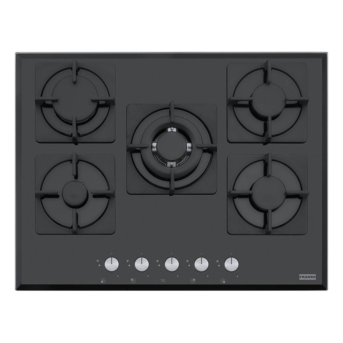 Franke – Placa gas Franke 5 quemadores – FHNS 705 4G TC BK C.