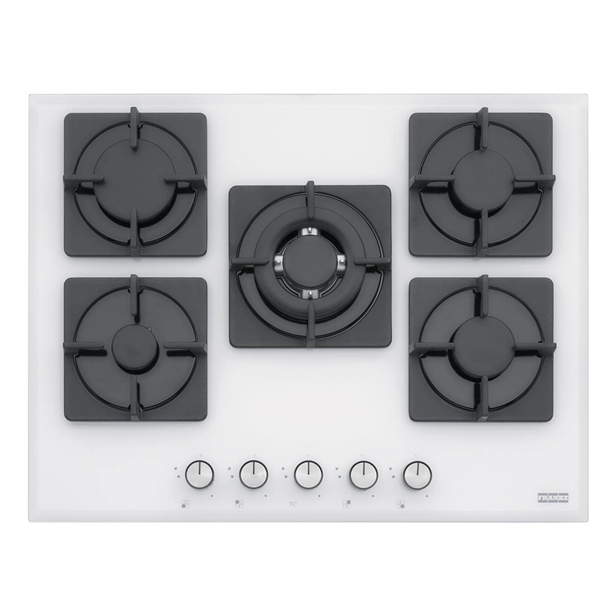 Franke – Placa gas Franke 5 quemadores – FHNS 705 4G TC WH C.