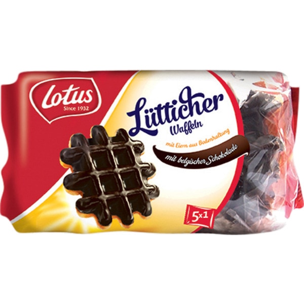 Gofres com Cobertura de Chocolate 5 Unidades embalagem 287 g