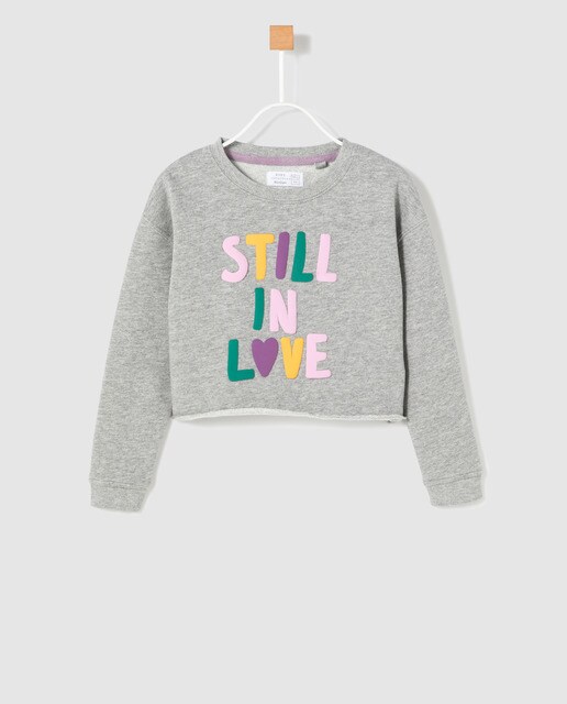 sudaderas cortas niña
