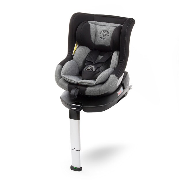 More - Silla De Auto Lennox 0+1 Giratoria 360º Negro/gris - Grupo 0/0+ Y 1
