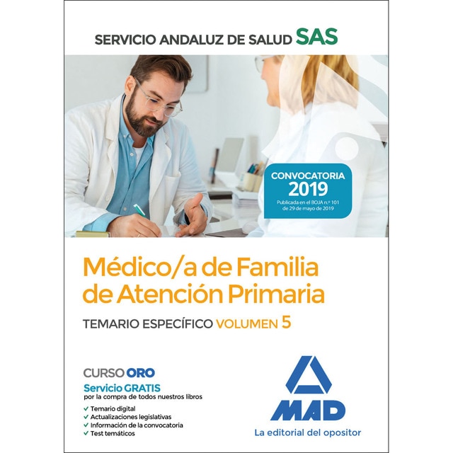 Médico de familia ebap del servicio andaluz de salud. Temario específico vol 5