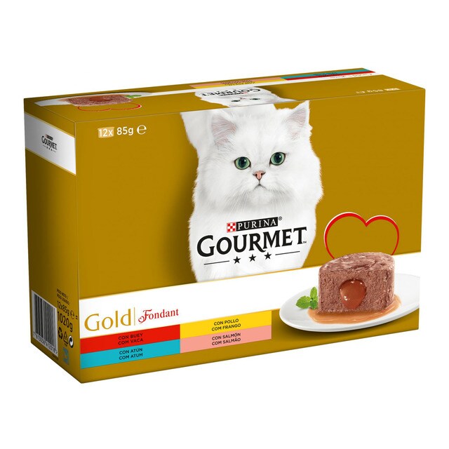 Gourmet Gold - Comida Húmeda Para Gatos Adultos Fondant 12 X 85 Gr