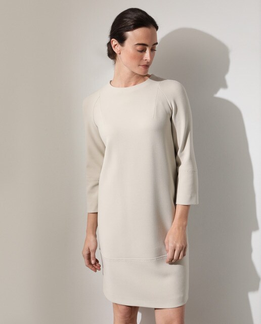 Compra Woman Limited El Corte Inglés - Vestido Beige Con Adorno De  Pespuntes al mejor precio - Shoptize