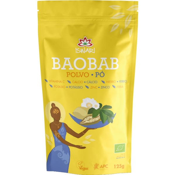 Baobab em Pó Biológico embalagem 125 g