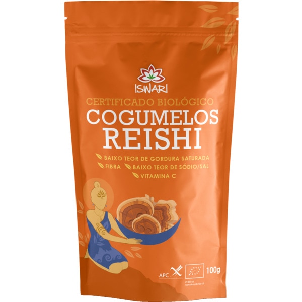 Cogumelos Reishi Biológicos embalagem 100 g