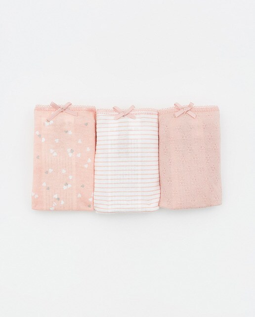 Pack de cuecas estampadas rosa