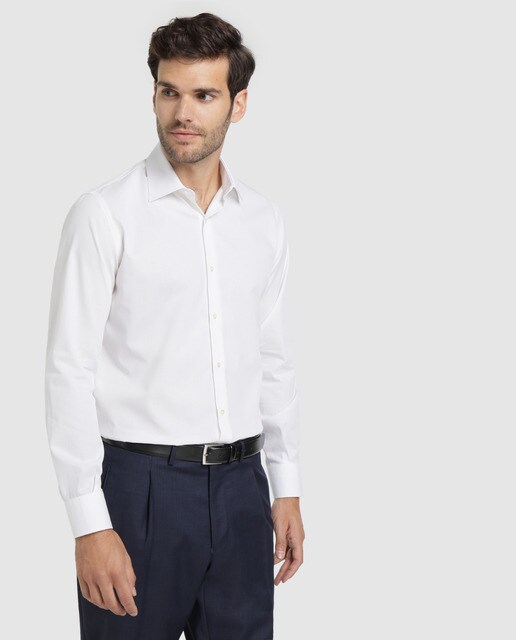 Camisa de hombre classic lisa blanca · Olimpo · Moda · El Camisa de hombre classic lisa blanca en 2020 | Camisas