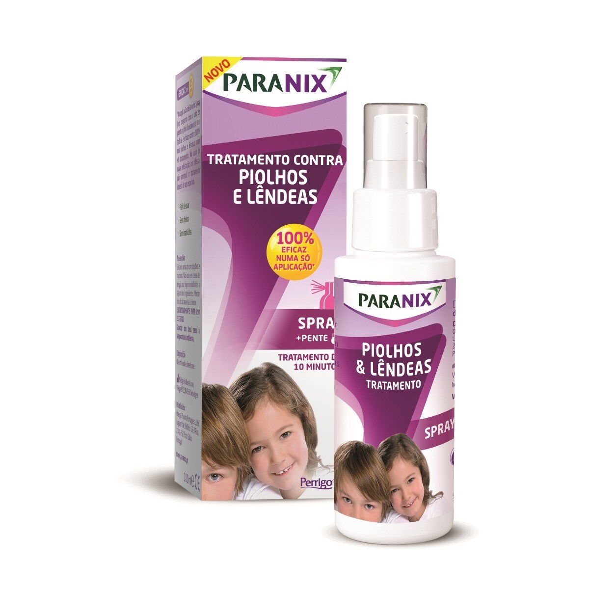 Imagem 0 de Spray Tratamento de Piolhos e Lêndeas 100ml + Pente Paranix