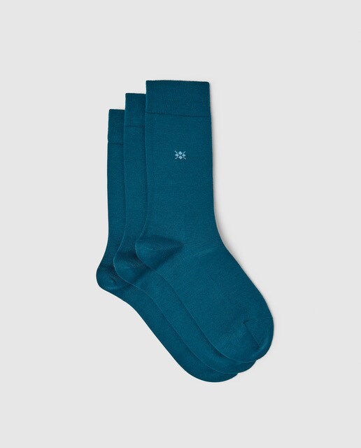 Meias de mulher Burlington verdes com losangos