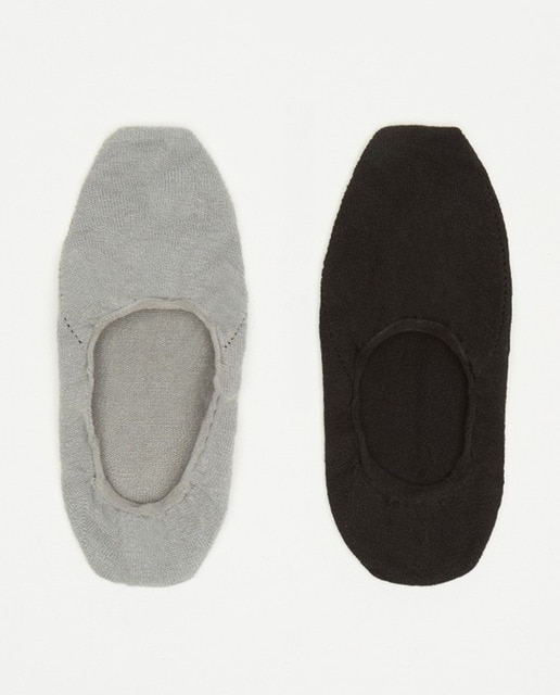 Two-pack of multicoloured liner socks