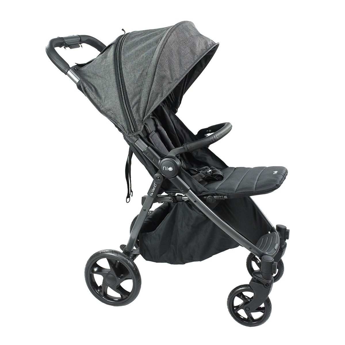 Capa Deluxe Polipele Ventt para Guiador e Asa de Carrinho de Passeio - Preto Preto-3