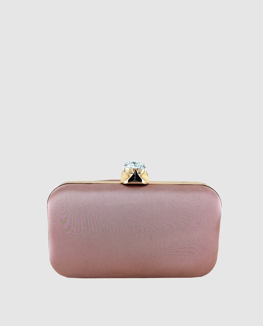 tan evening clutch