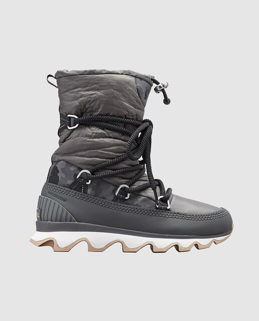 Botas de mulher Sorel cinzentas com atacadores