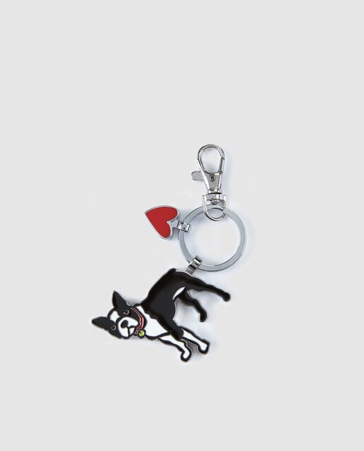 Porta-chaves de metal Marc Tetro com Boston Terrier