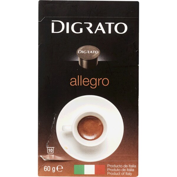 Comprar Café Allegro 10 Cápsulas embalagem 60 g · Digrato · Supermercado El  Corte Inglés