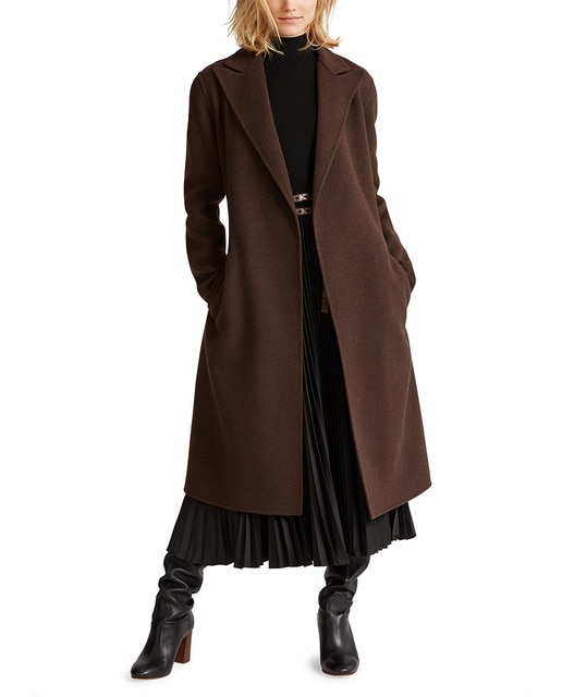manteau marron femme