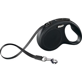 FLEXI New Classic correa extensible para perros negra talla M 5 m 1 unidad