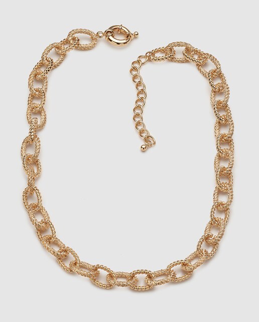 Colar El Corte Inglés de corrente dourada