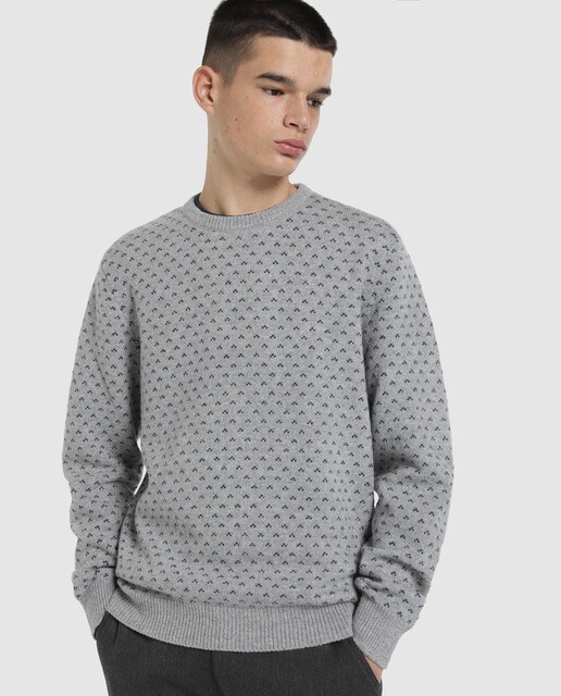 light grey crew neck sweater