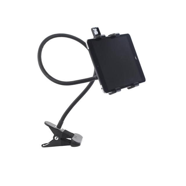 Soporte Flexible con Pinza kikkerland para Tablet Negro.