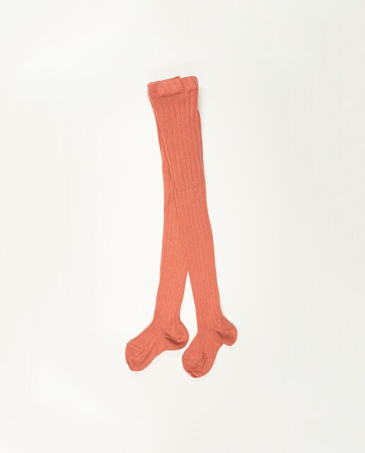 orange baby tights
