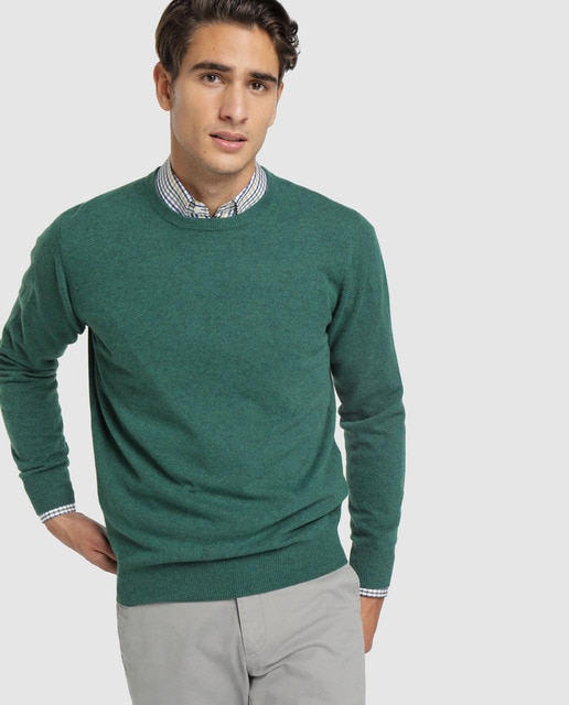 Jersey de lambswool de hombre con