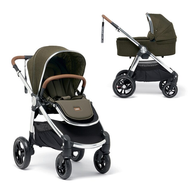 Coche de paseo dúo Mamas & Papas Ocarro Kakhi Explorer verde