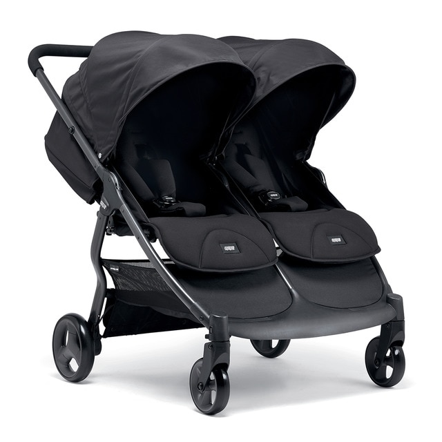 Silla de paseo gemelar Mamas & Papas Armadillo Twin Black Jack negro