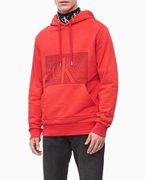 sudadera reebok classic hombre rojas