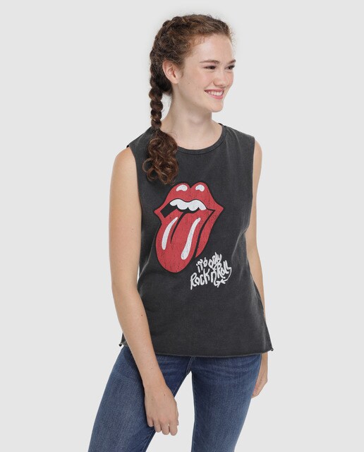 camiseta rolling stones mujer