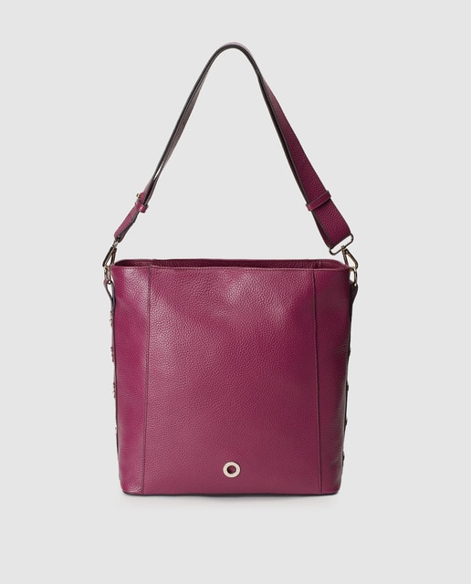 Gloria Ortiz Epona Burgundy Leather Tote Bag With Zip