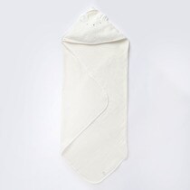 Capa de Baño Cotton Juice Baby Home Orejitas de algodón orgánico blanco