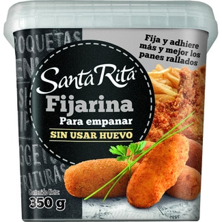 SANTA RITA harina fijarina para empanar sin usar huevo envase 350 g