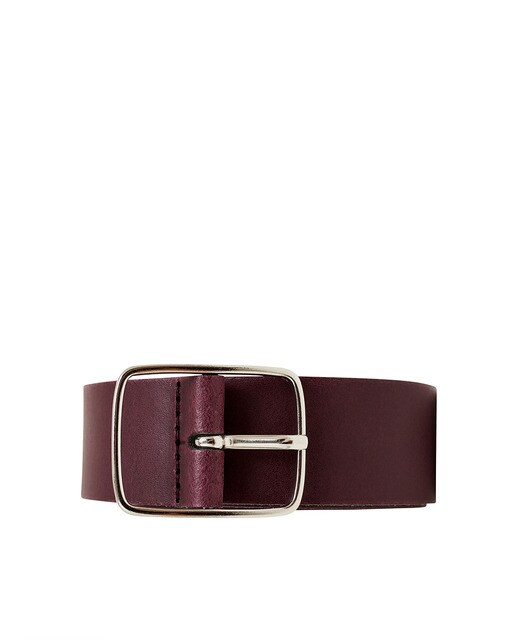burgundy wide belt