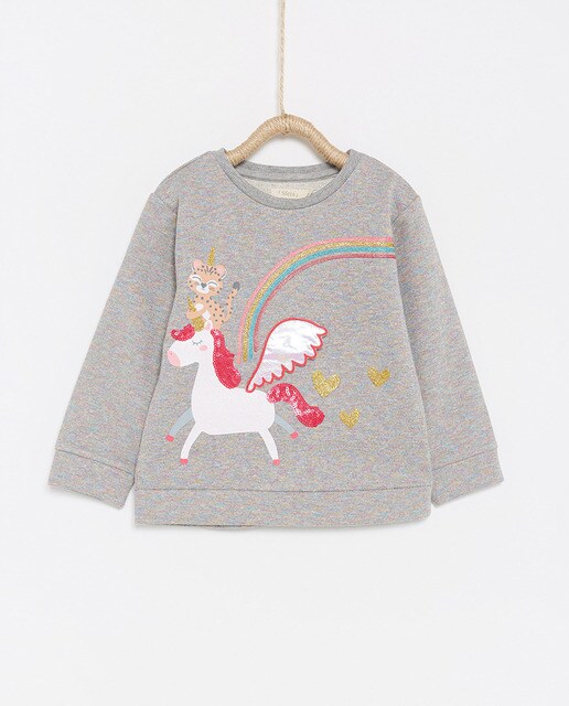 sudadera unicornio niña