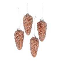 Pack de 4 piñas para el árbol efecto mercurizado Navidad El Corte Inglés