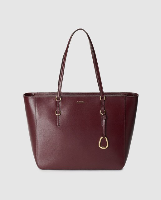 ralph lauren burgundy handbag