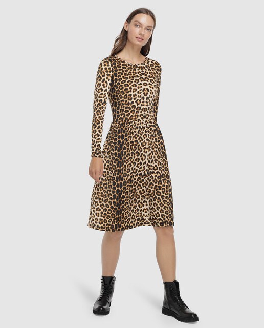 Freequent - Vestido Manga Larga